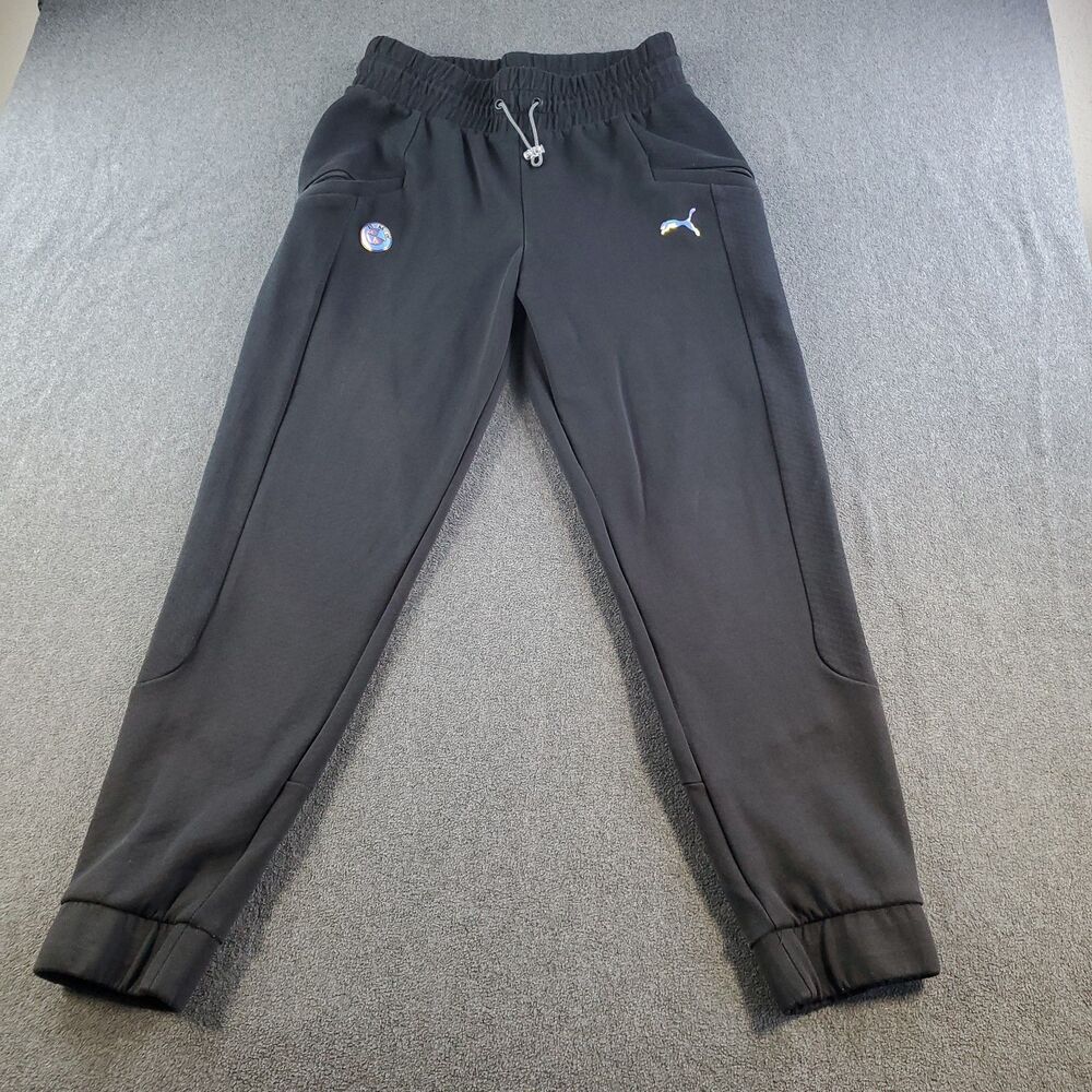 BMW Motorsport Puma Tracksuit Pants womens Trousers size Medium Black